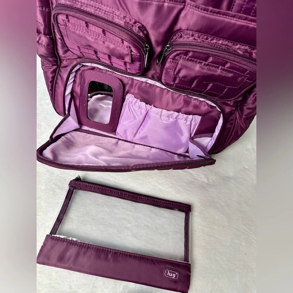 Lug Puddle Jumper Convertible Tote Bag in Purple